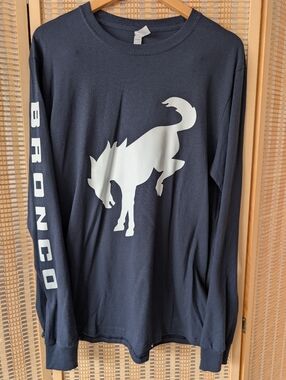 Navy Long Sleeve Graphic Tee